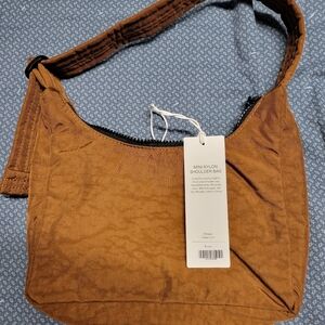 Baggu Mini Nylon Shoulder Bag Brown NWT